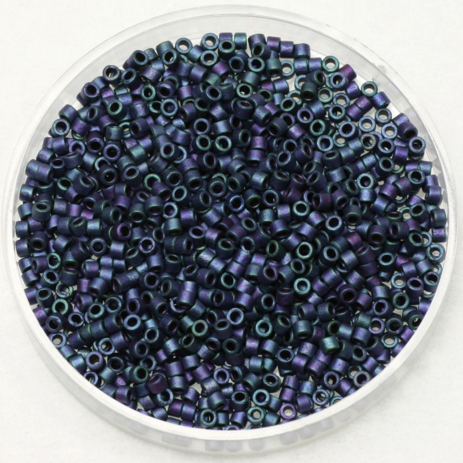 Miyuki Delica 11/0 metallic matte iris blueberry gold/ 5g/ MIDE11-1052