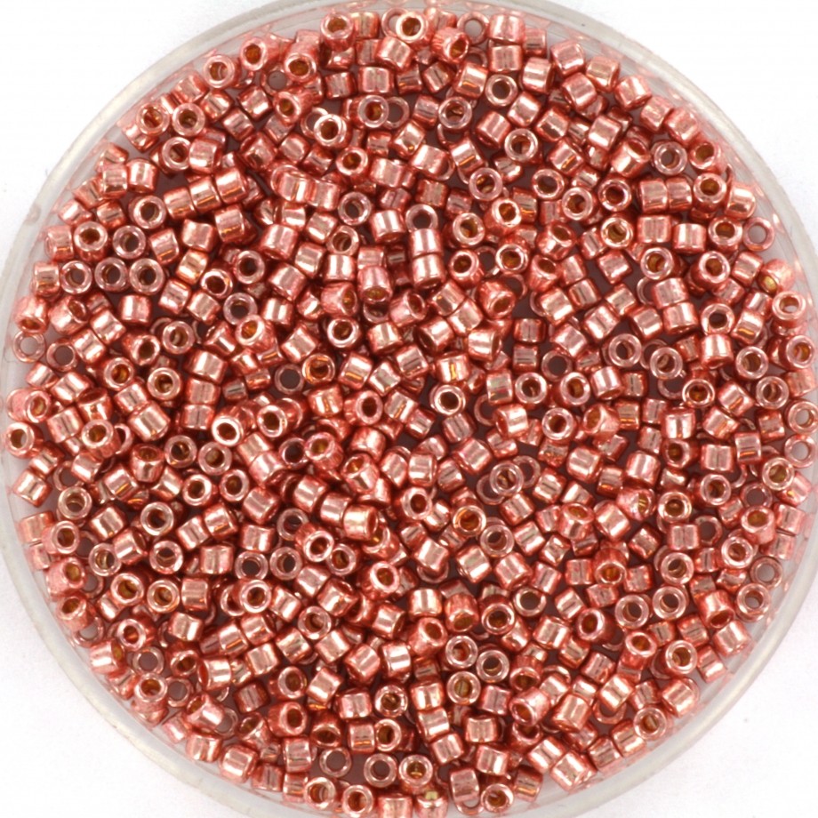 Miyuki Delica beads 11/0 duracoat galvanized rose gold 5g/ MIDE11-2503