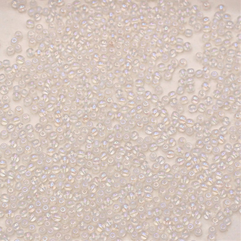 Czech beads/ balls 3mm/ crystal transparent ab/ 50pcs/ SZGBKG03B008