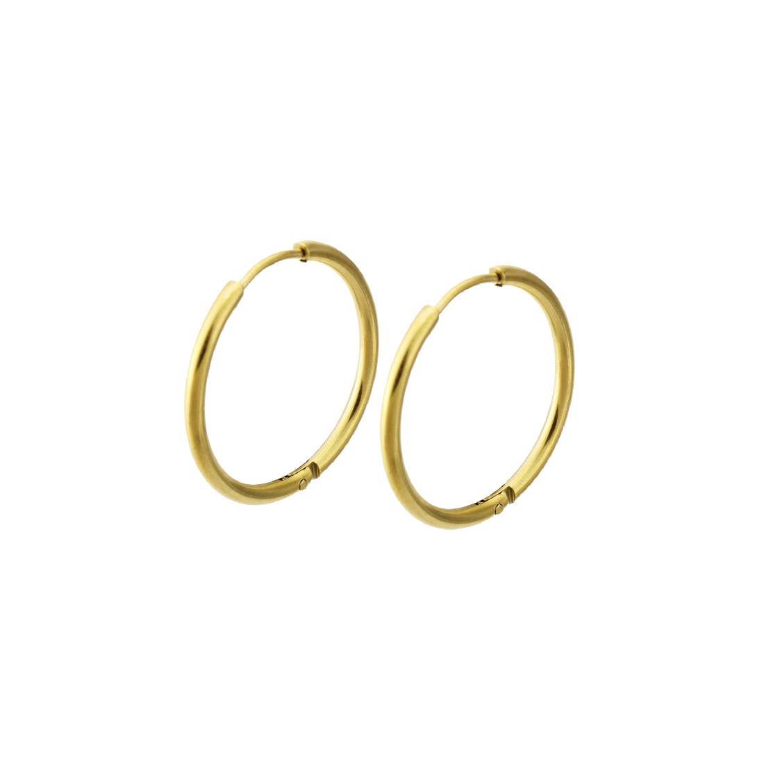 Hoop earrings / surgical steel / 20mm / gold-plated / 2pcs BKSCH46KG