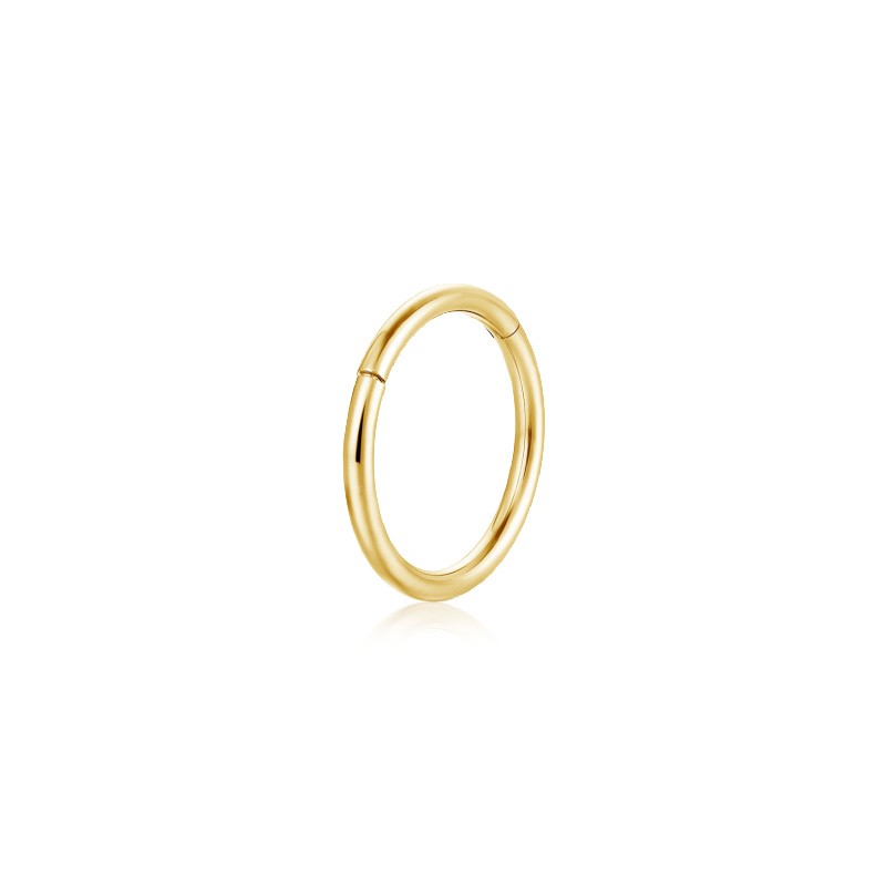 Clicker ring gold/ surgical steel/ 1.2x8mm 1pc BKSCH82KG