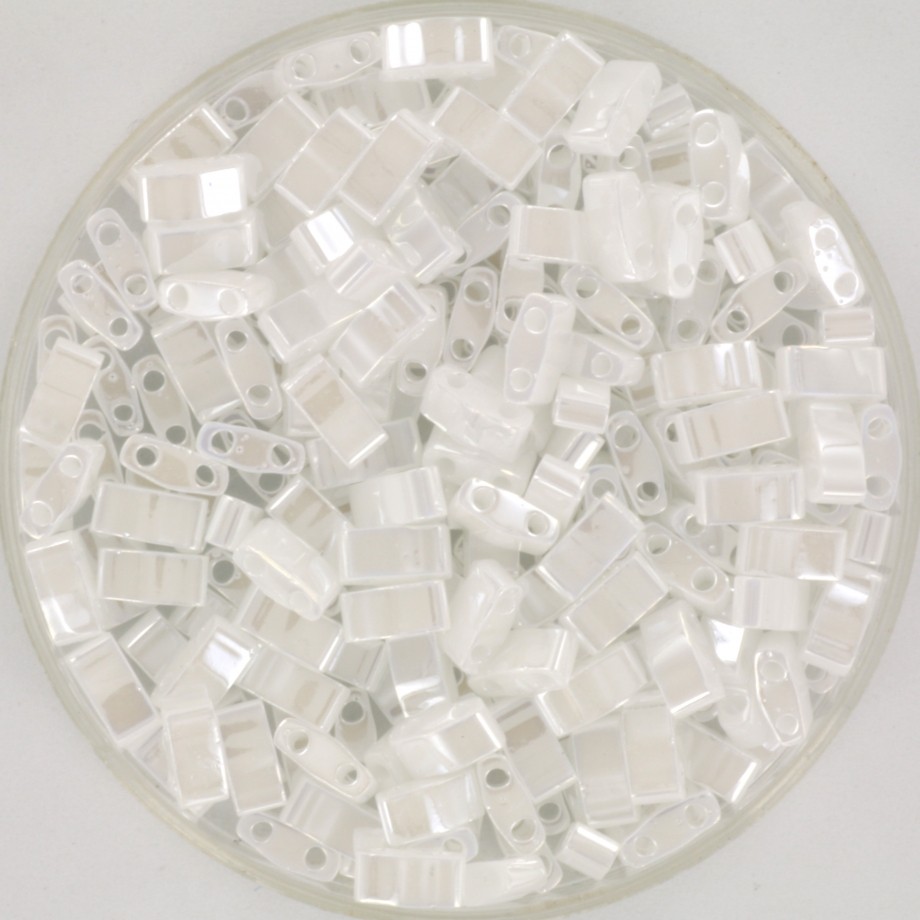 Koraliki Miyuki Tila 2.5x5mm/ ceylon white pearl 5g/ MITL2-420