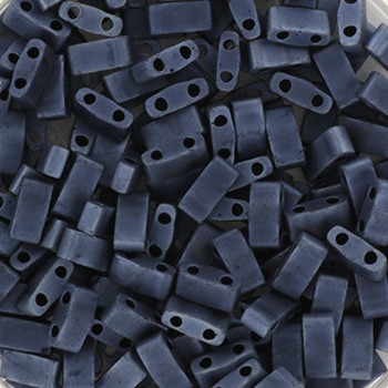 Miyuki Tila beads 2.5x5mm/ opaque matte gunmetal 5g/ MITL2-2001