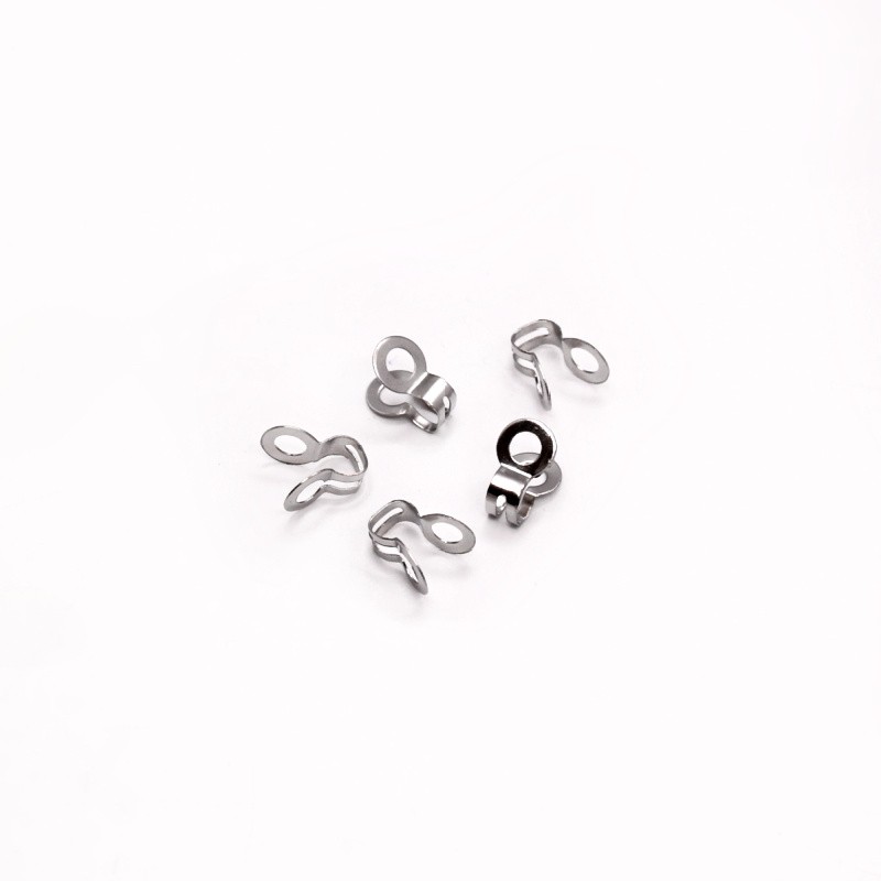 Ball chain clasp 3mm surgical steel 4pcs ASS251