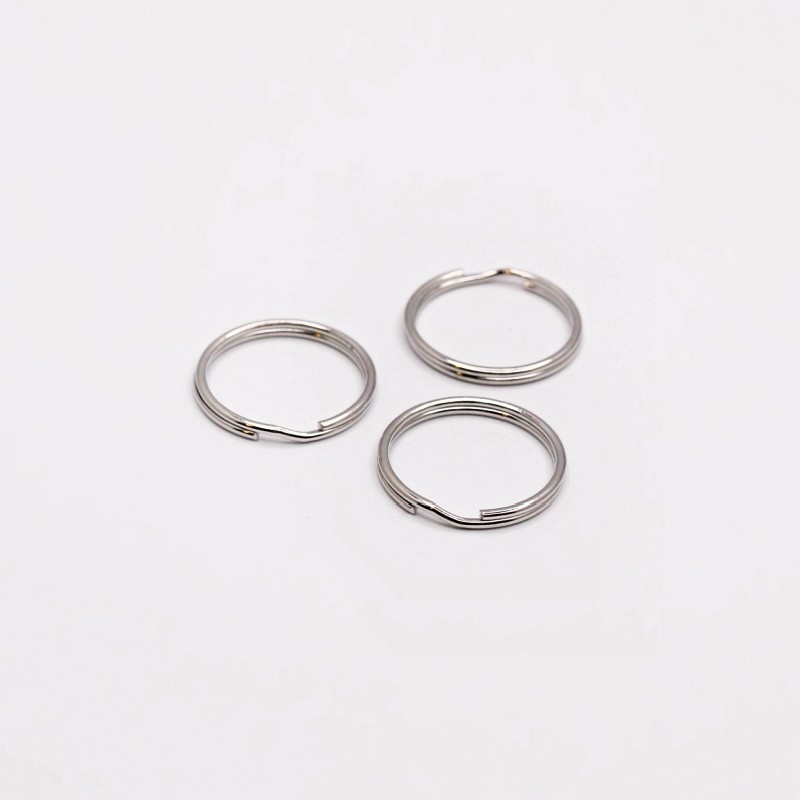 Rings for keychains 10pcs platinum 20x2mm ZAPBRK01