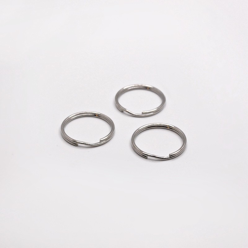 Rings for keychains 10pcs platinum 25x2.4mm ZAPBRK02