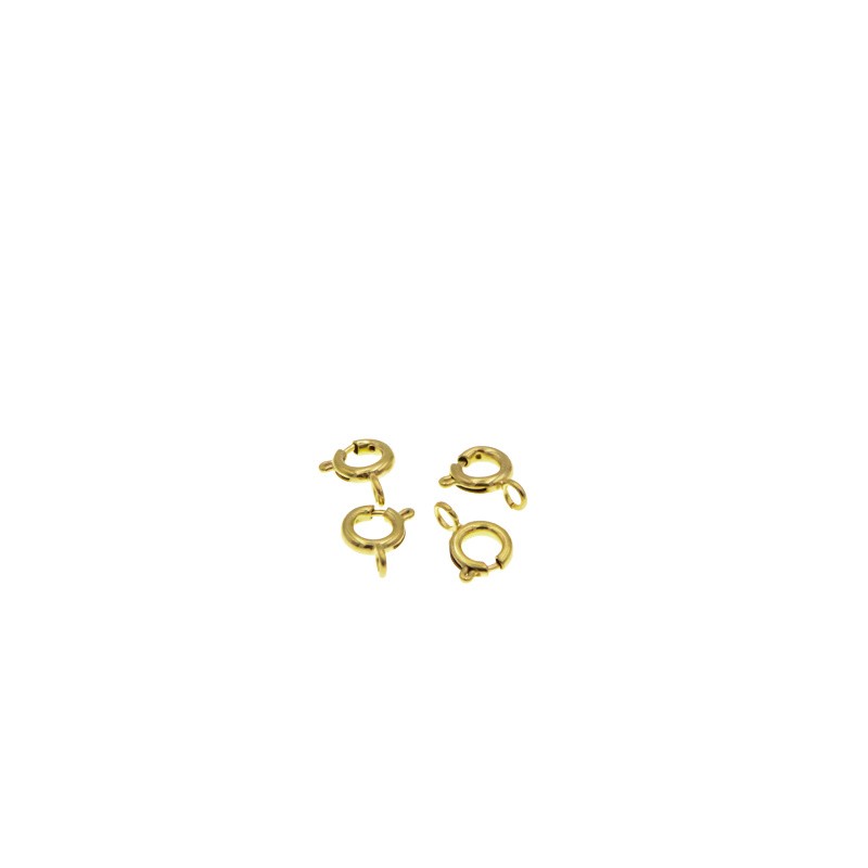 Federing clasps / surgical steel / gold-plated 6mm 1pc ASS283KG