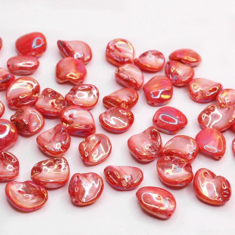 Bead/ cultured pearl/ red 14-18mm/ 6pcs. PASW292