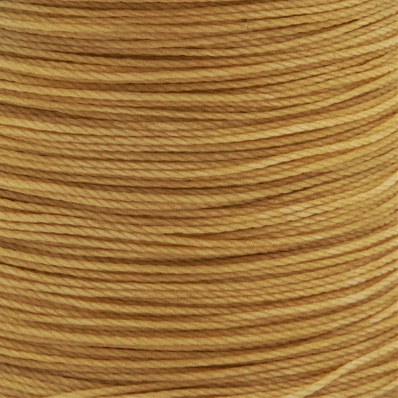Waxed polyester cord / twisted / golden beige 0.6mm 5m PWSP0631