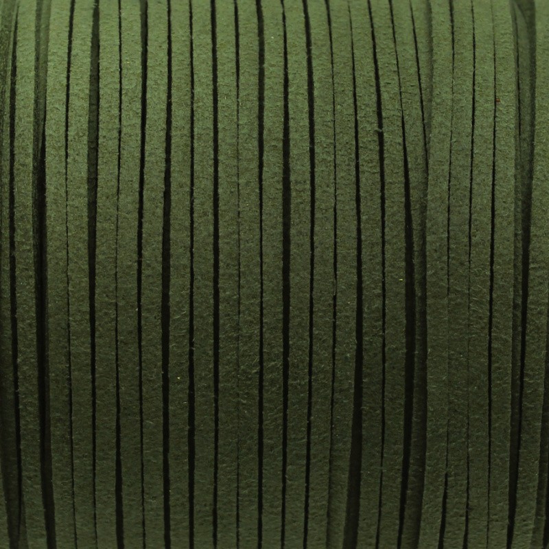 Suede strap / dark green 1m RZZA210