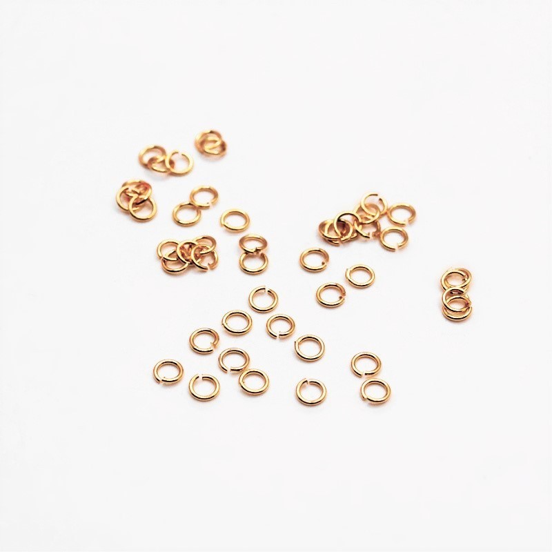 Mounting wheels/ gold filled/ 3x0.5mm 1g/approx.75pcs AMG019