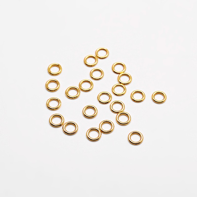 Mounting wheels/ gold filled/ 6x1mm 10pcs AMG020