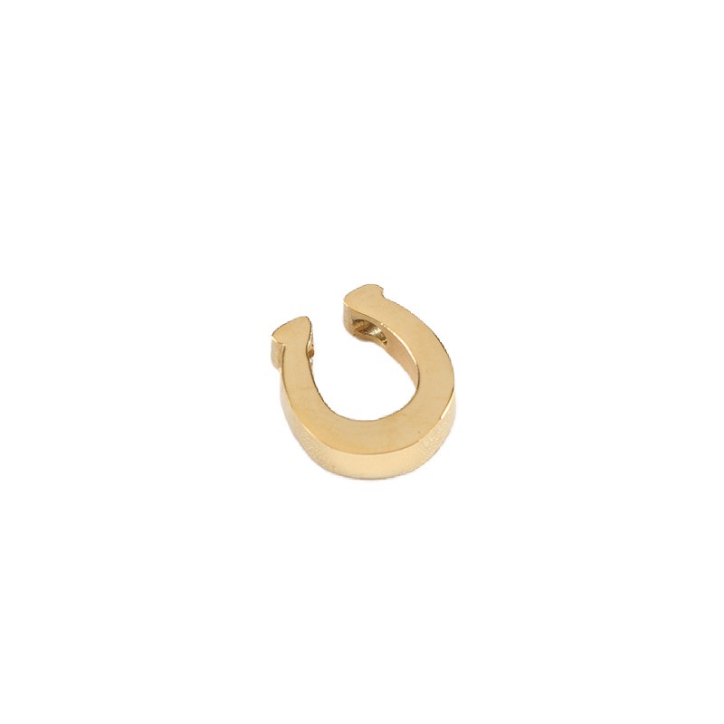 Horseshoe spacer / surgical steel / gold 10x9mm 1pc ASS492KG