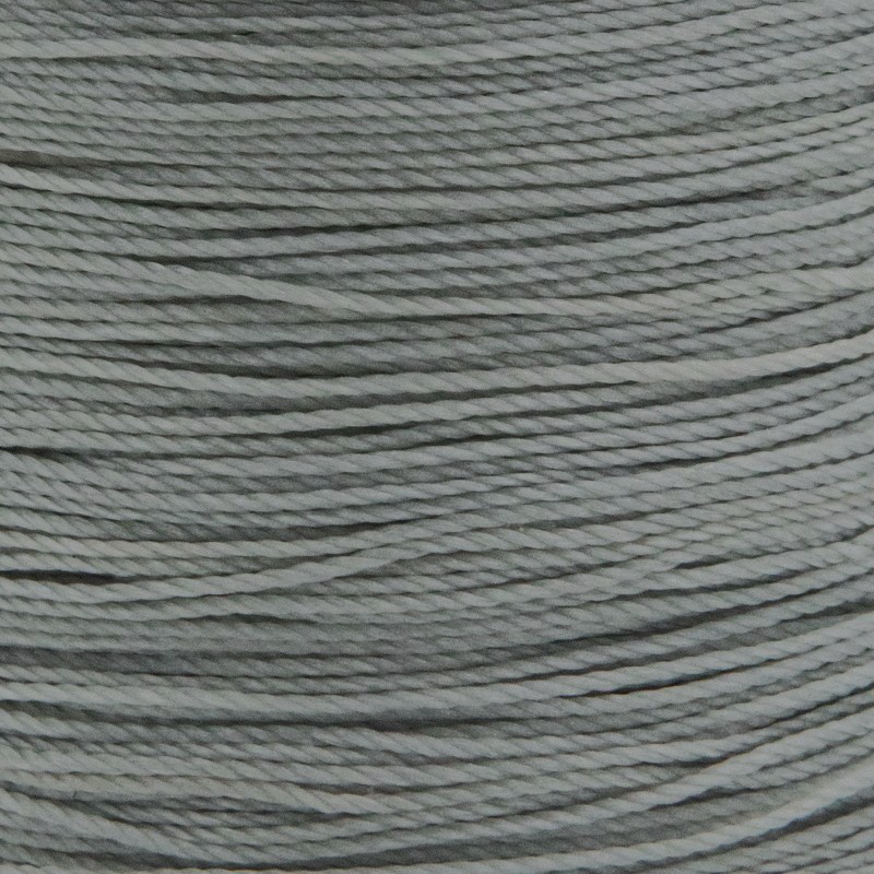 Waxed polyester cord / twisted / gray 0.6mm 5m PWSP0632