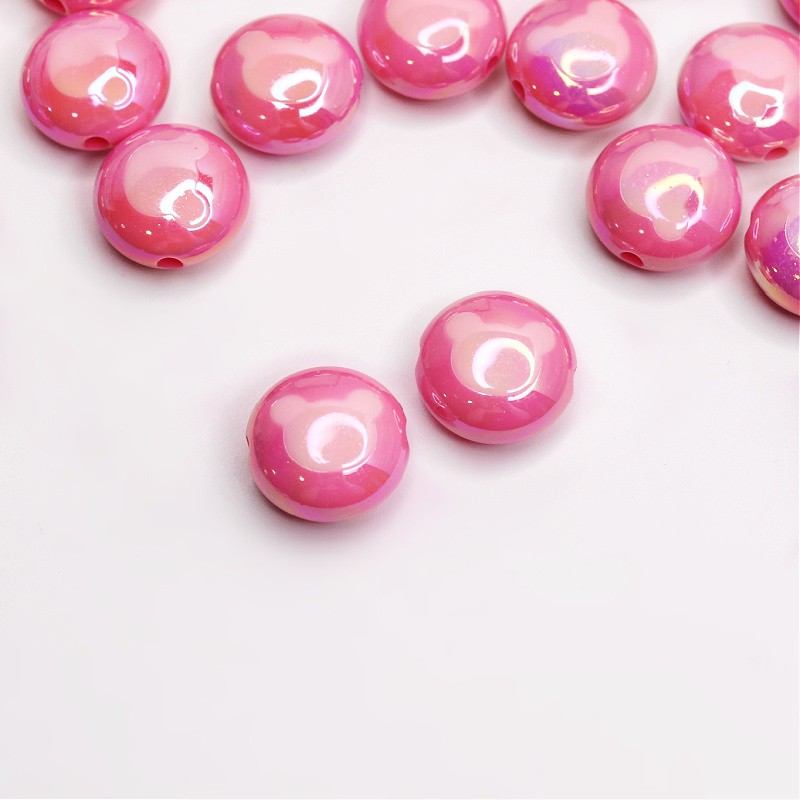 Mentos acrylic beads approx. 18x10mm/ pink 1pcs XYPLU007F