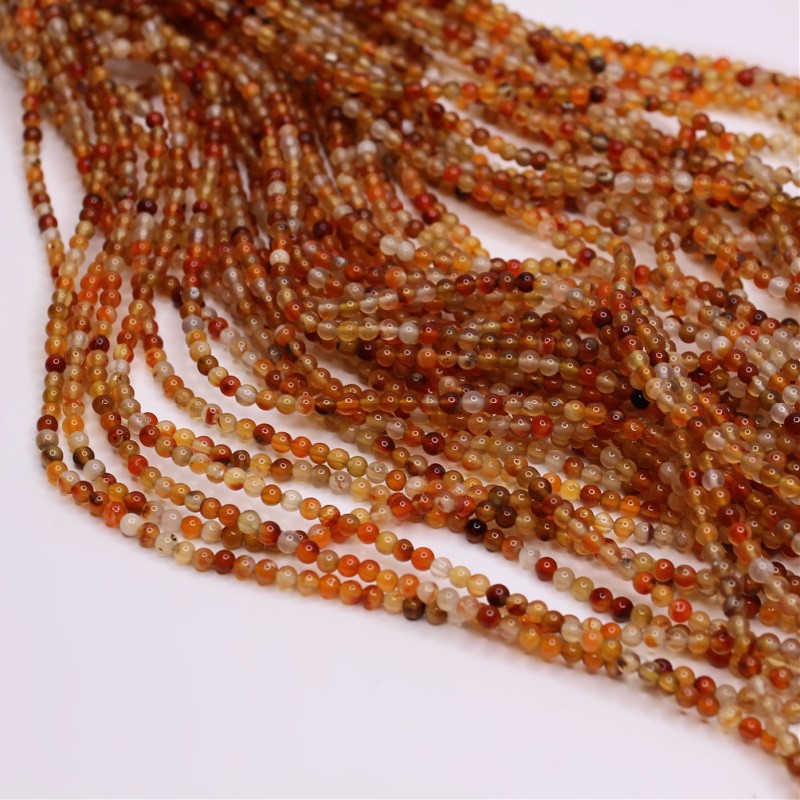 Light amber agate/ball beads 4mm 94pcs/string KAAG0406A