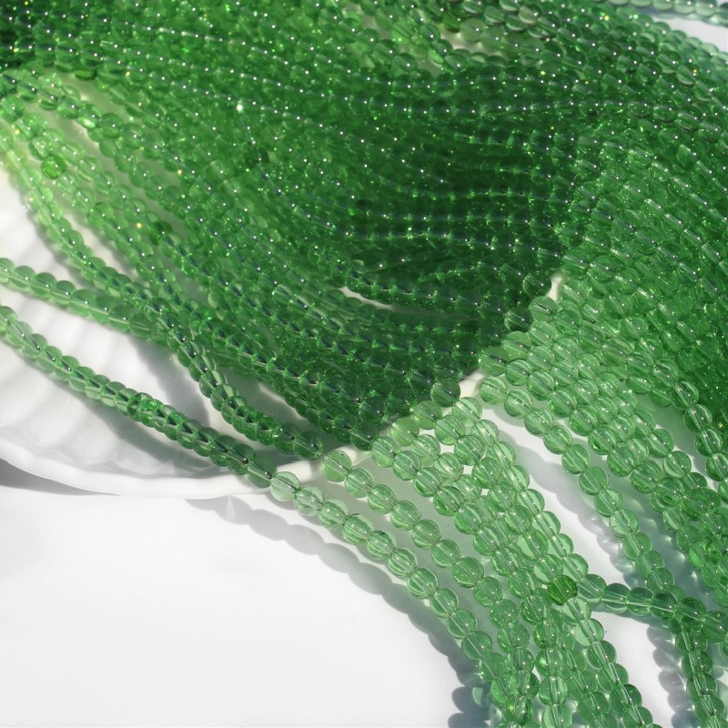 Perfect beads balls 6mm/ light green transparent/ 144 pcs SZPF0636
