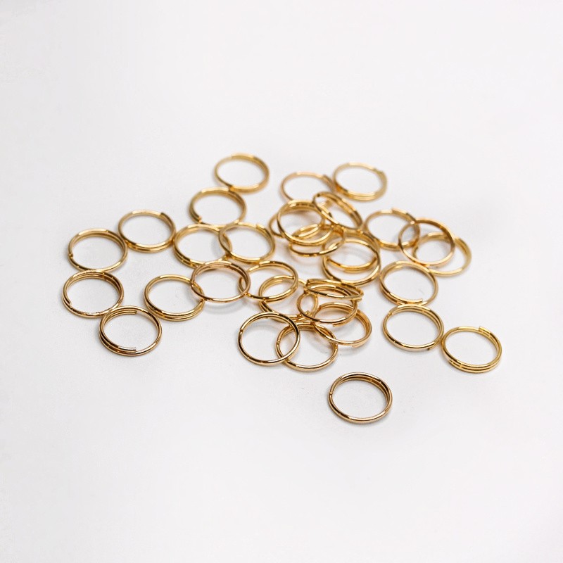 Spring mounting rings/gold 10x1.5mm 50pcs SMKS10KG