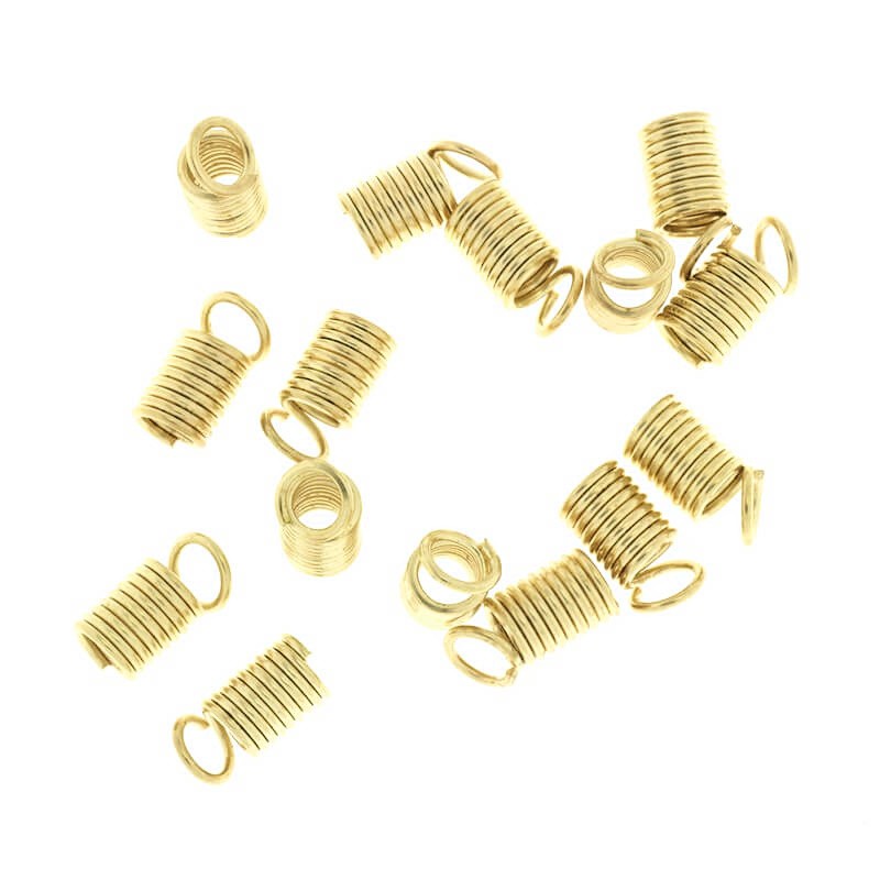 Spring tips for jewelry / gold / KC gold / 11x5mm 20pcs LAPSKG50