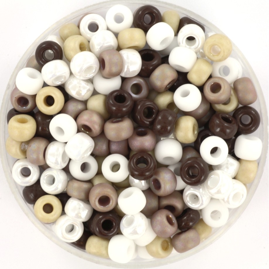 Koraliki Miyuki/ round/ seed beads 6/0 chocolate sprinkles mix95 5g/ MIRO06-mix95