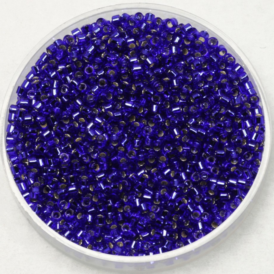 Miyuki Delica beads 11/0 silverlined cobalt 5g/ MIDE11-47