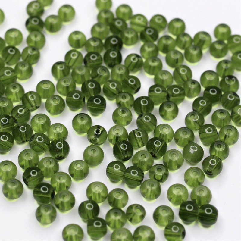 Perfect beads 6mm beads 142 green SZPF0616