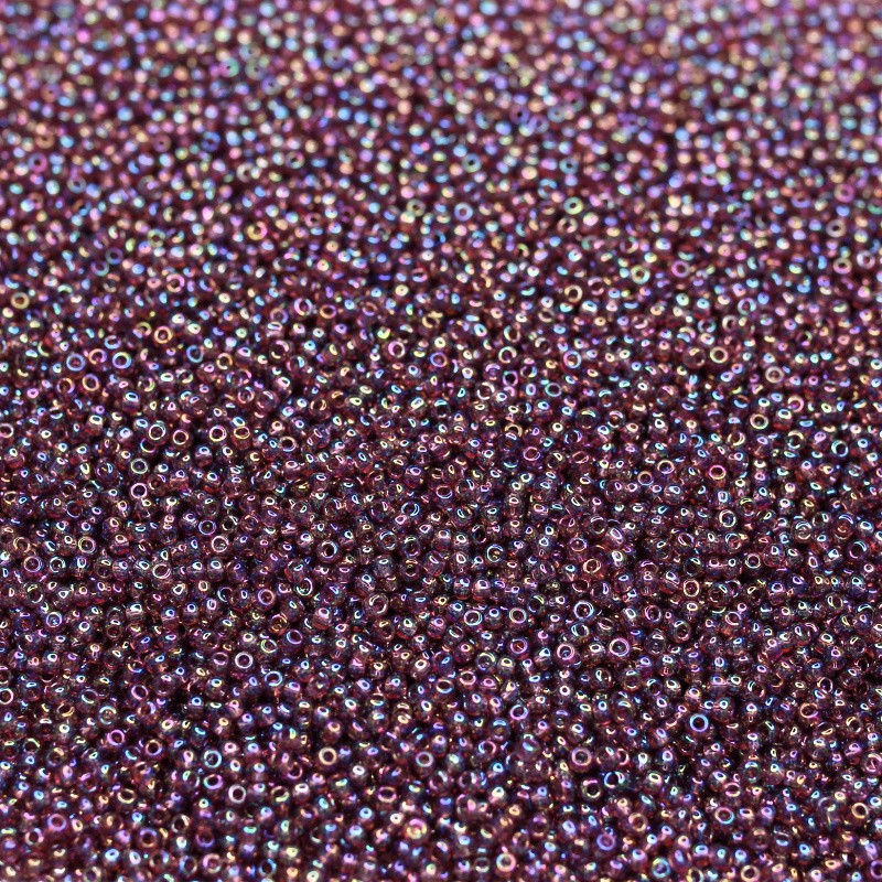 Toho beads/ round 11/0 / Transparent-Rainbow Med Amethyst 10g/ TOTR11-166B