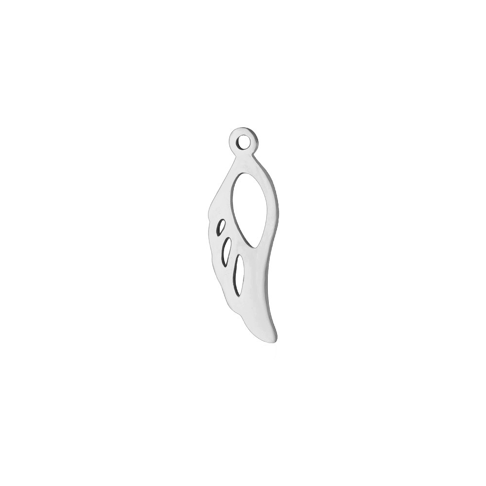 Wing pendant/surgical steel 21x7mm 1 pc ASS620