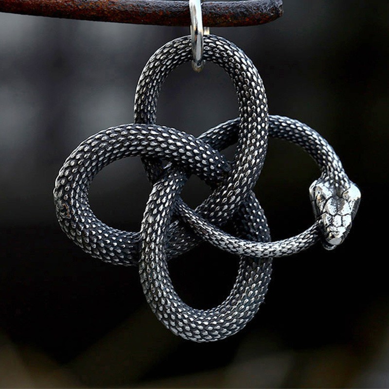 Ouroboros snake / infinity / stainless steel 37mm 1 pc ASS591