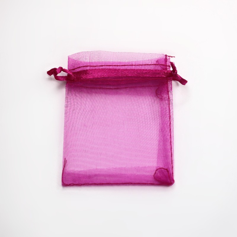 Organza bags pink 7x9 cm 4pcs ORG7R2
