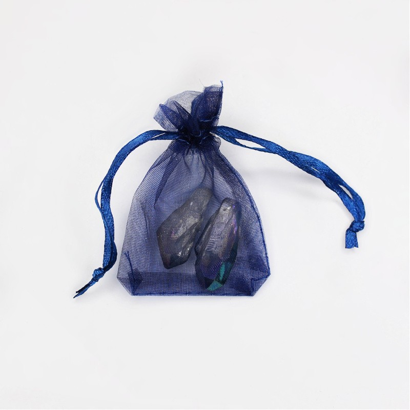 Navy blue organza bag 5x7.5cm 4pcs ORG5N3