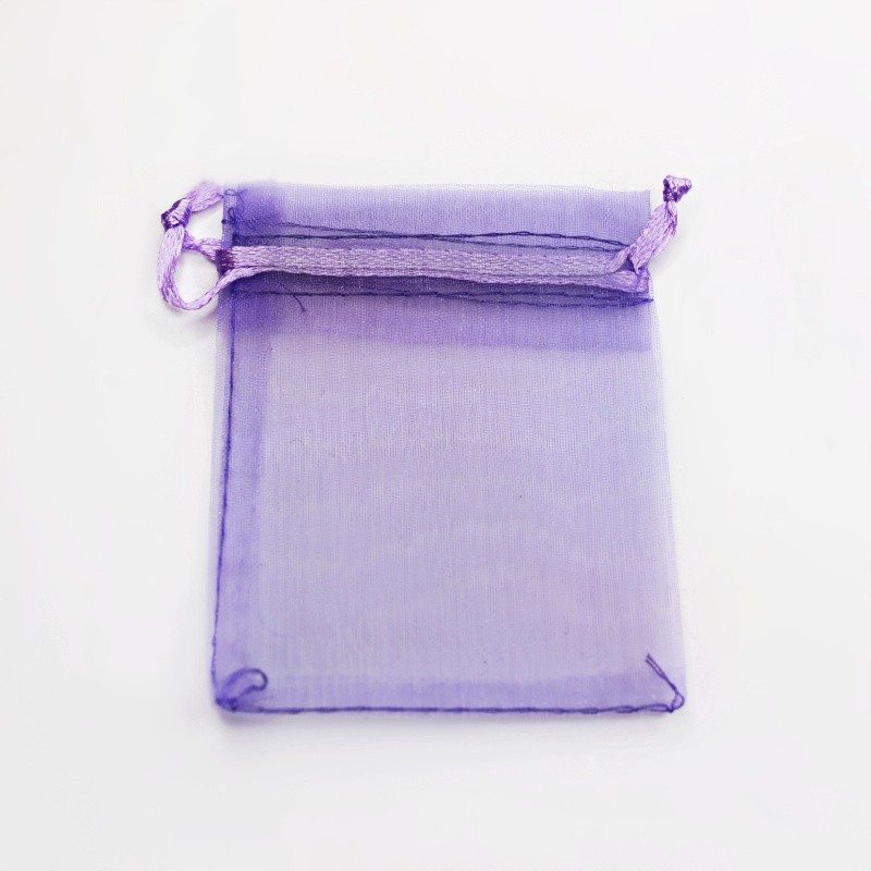 Cool purple organza bag 7x9cm 4pcs ORG7F1