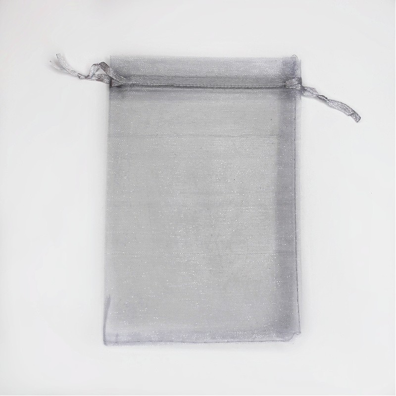 Light gray organza bag 10x15cm 2pcs ORG15S1