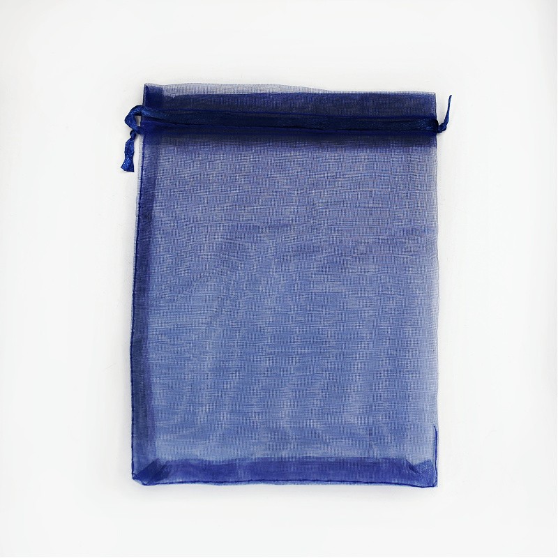 Navy blue organza bag 13x18cm 2pcs ORG18N3