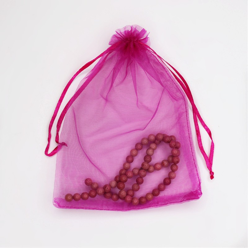 Pink organza bag 12.5x18cm 2pcs ORG18R2