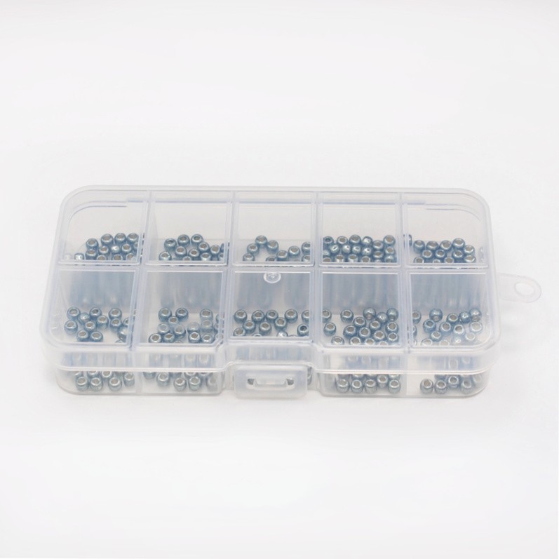 Bead organizer / 10 compartments 13x6.5cm / 1 pc NBOX01