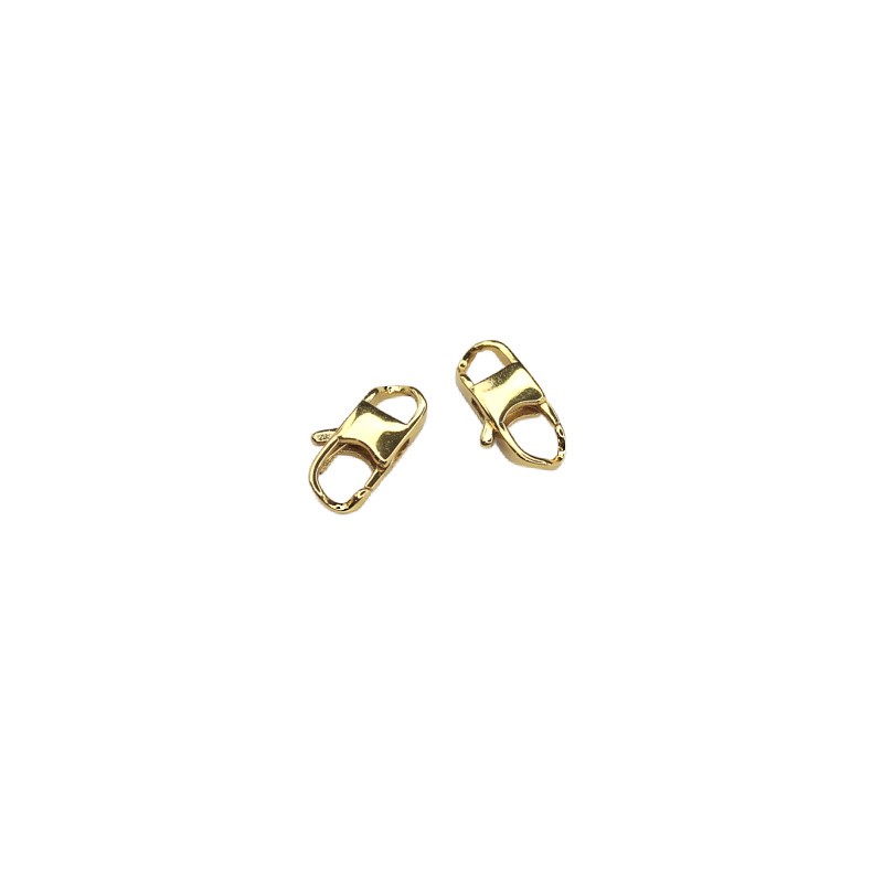 Decorative/gold-plated snap hook 14.6x8mm 1pc AKGP069