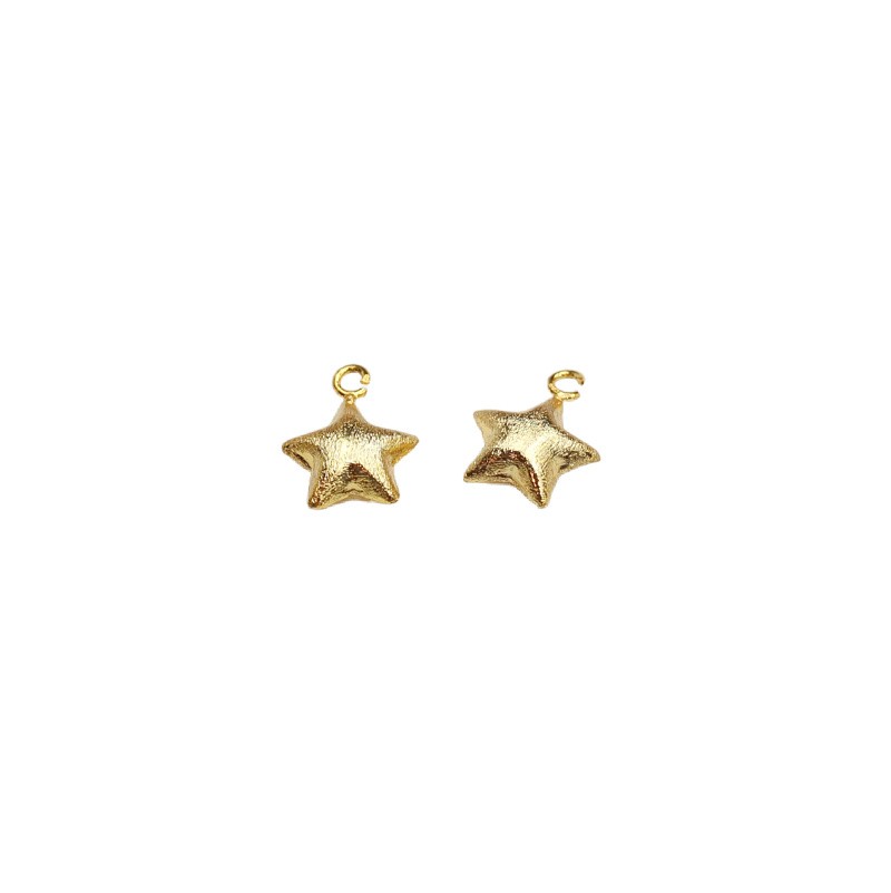 Star/gold-plated pendant 16mm 1pc AKGP088