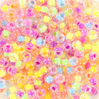 Miyuki/ round/ rocailles beads 8/0 neon party mix86 5g/ MIRO08-mix86
