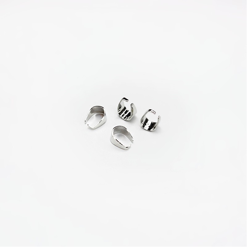 Bendable jewelry ties/dark silver 8.3x6.2mm 20pcs KR06PL