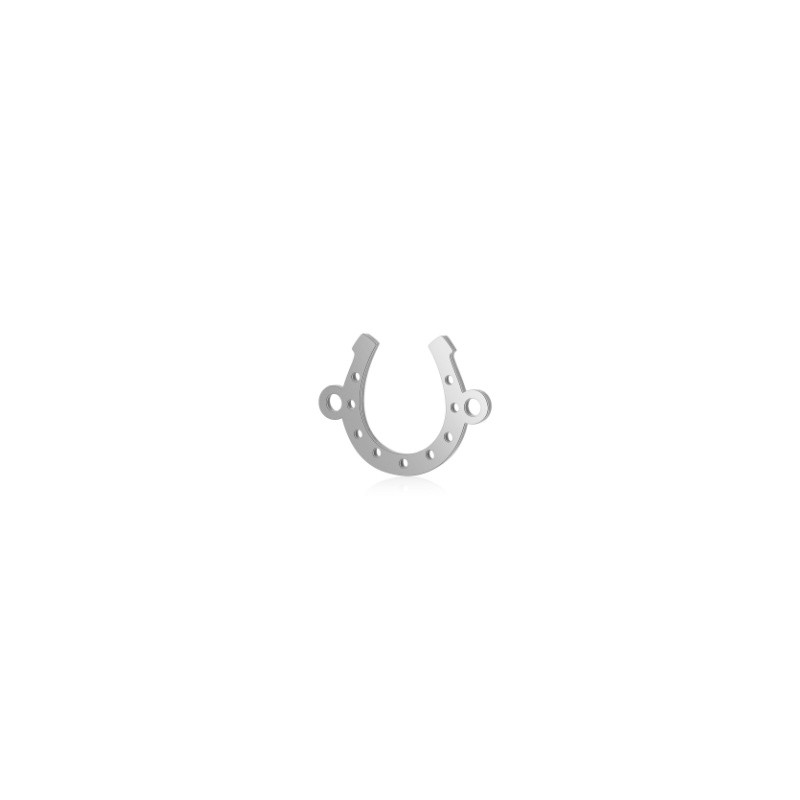 Horseshoe/surgical steel connector 13.5mm 1 pc ASS700