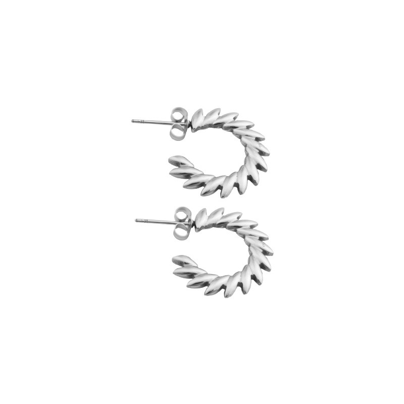 Wreath earrings / surgical steel 20.5 mm / 1 pair BSCHSZ061