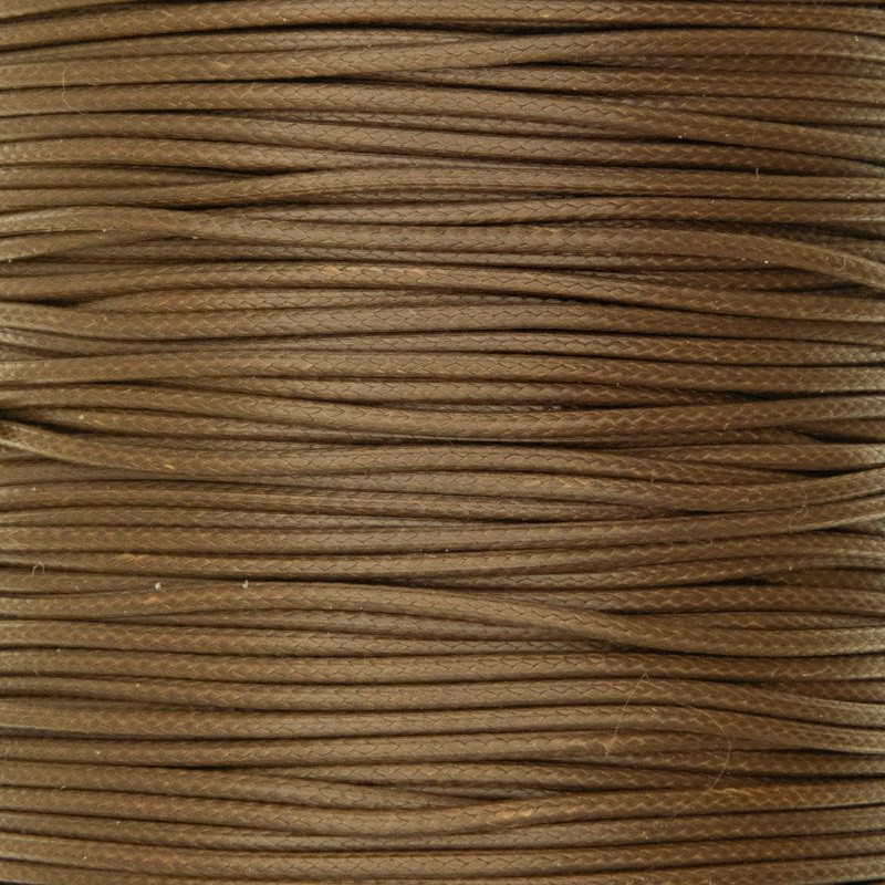 String / braid for bracelets / milk chocolate / 1mm 2m PW1B24