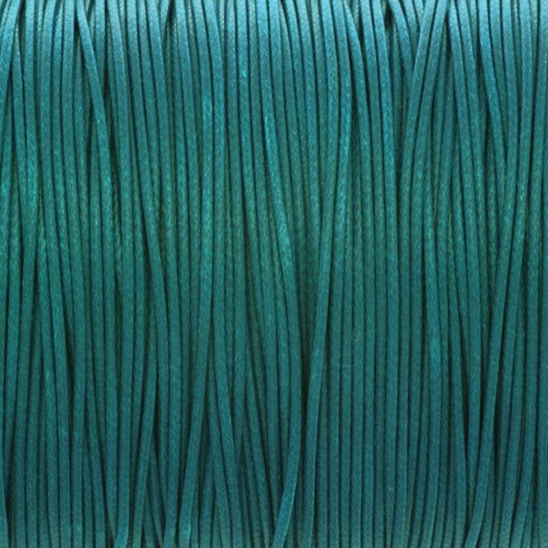 Strings for bracelets 1mm, braided dark turquoise 2 meters PW1Z07