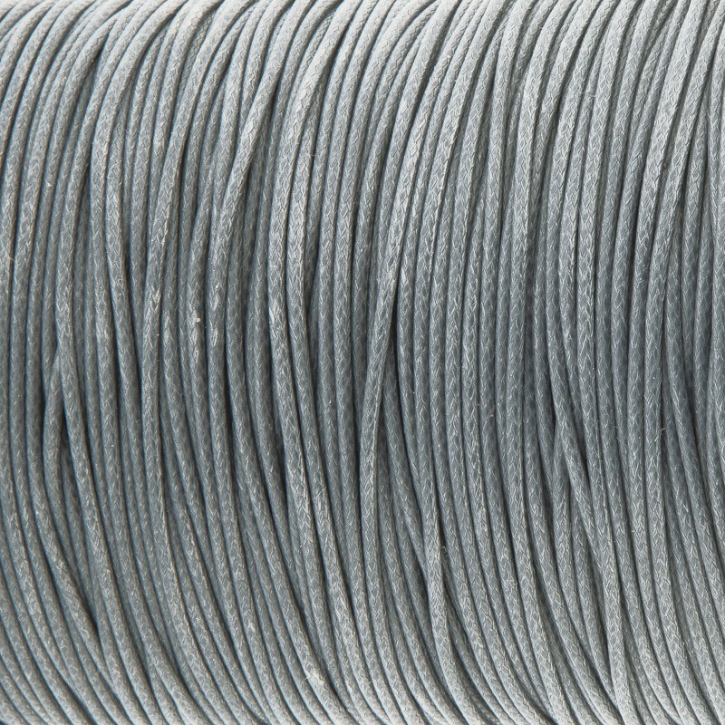 Jewelry string, braid, cloudy gray 1mm 2 meters PW1S10