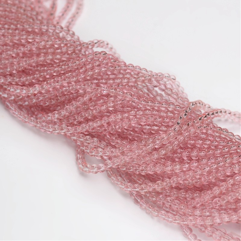 Perfect beads / 4 mm balls, delicate pink / 216 pcs SZPF0445