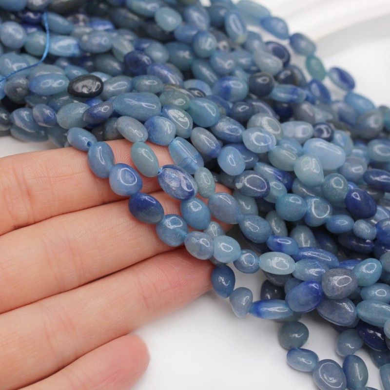 Blue aventurine / irregular beads approx. 5x9mm 50 pcs / string KAAWBS02