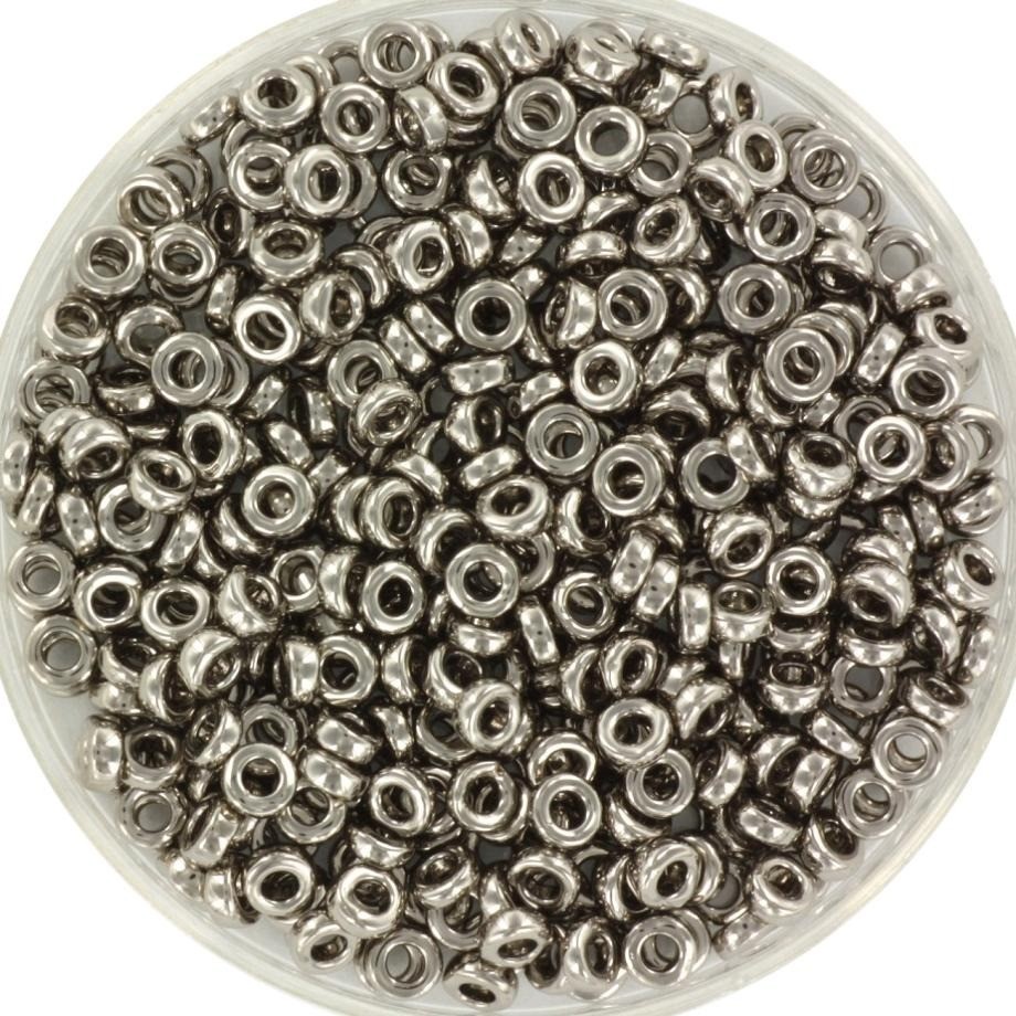Miyuki Spacer beads / tires 3mm / metallic dark bronze 5g / MISP-457