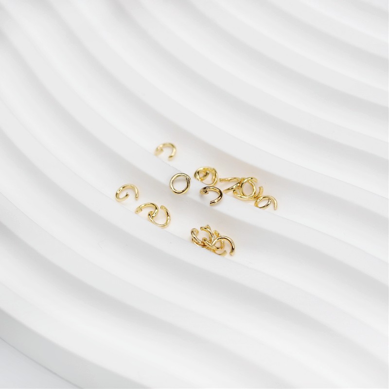 Open mounting rings 4x0.6mm/gold filled/10pcs AMG130