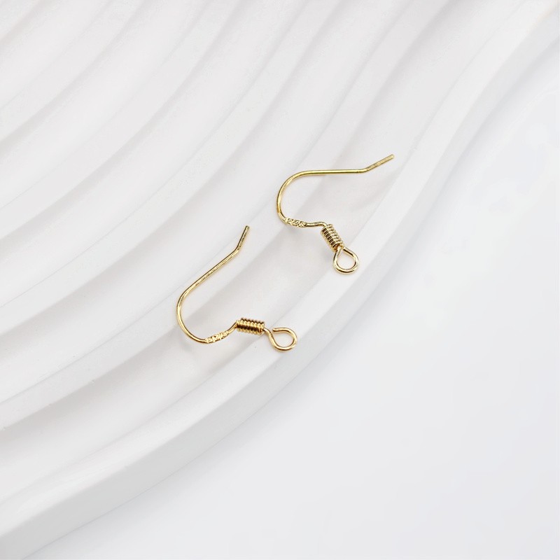 Hooks with spring 16x17x5mm/gold filled/2pcs AMG131